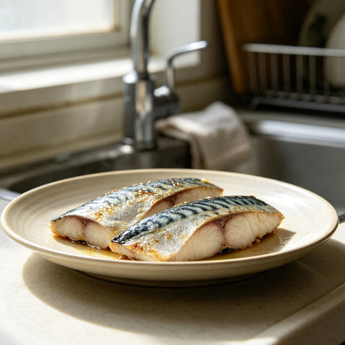 Fresh Seared Mackerel Fillets Skin On